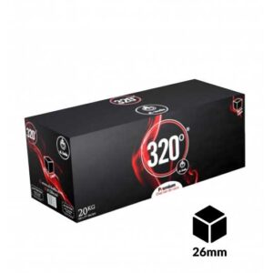 El-Badia 320° 26mm coal CUBES 20Kg